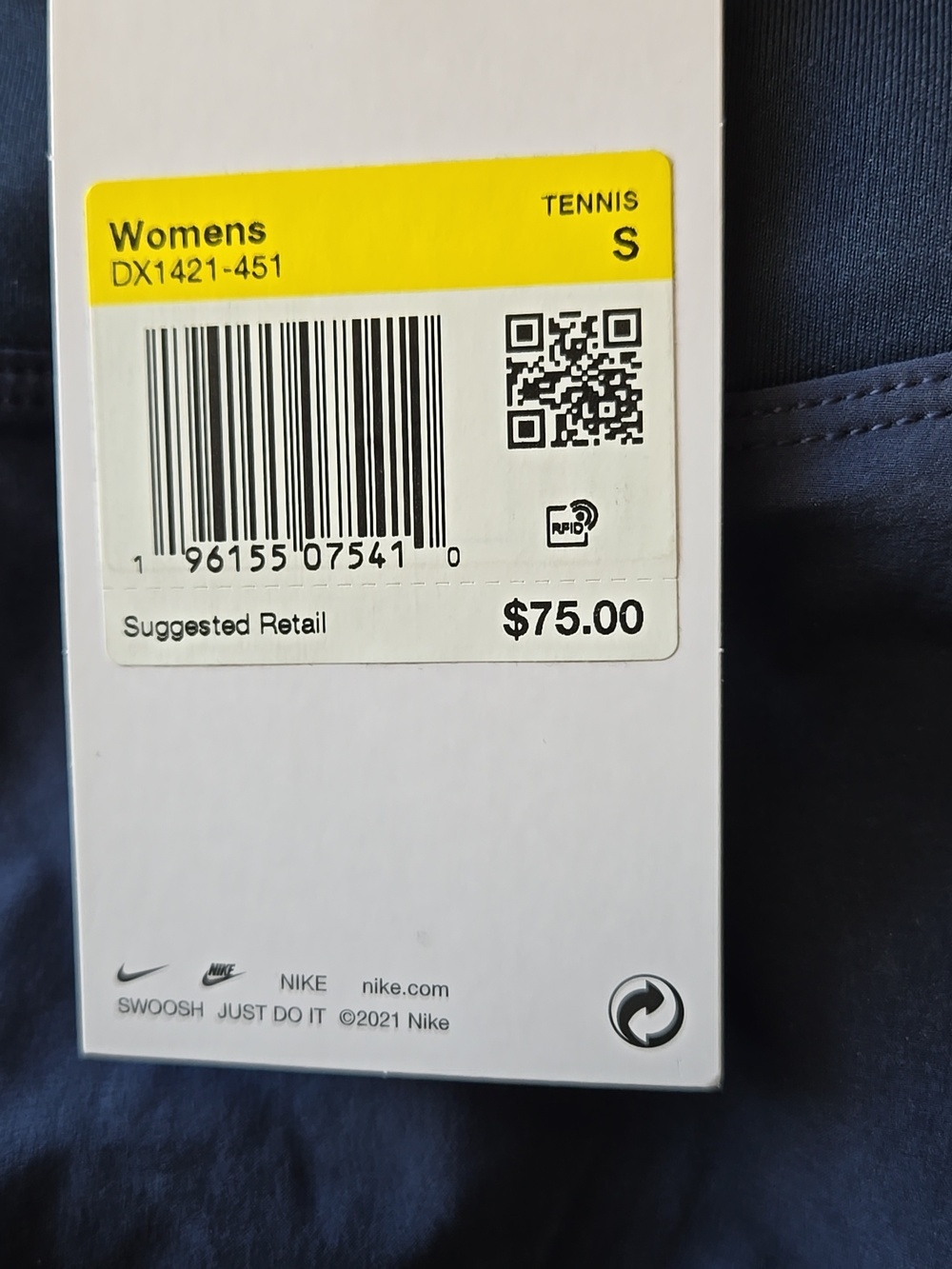 Nike Women’s Dri Fit Navy Blue Pleated Tennis Skirt Sz Small - Picture 10 of 10